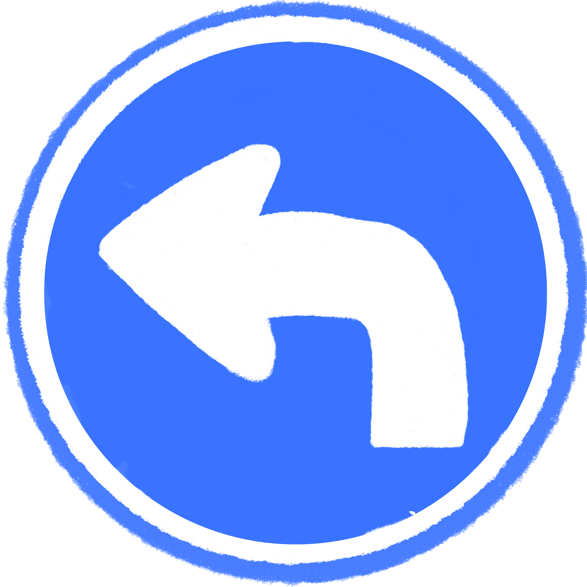 道路標識イラスト：指定方向外進行禁止