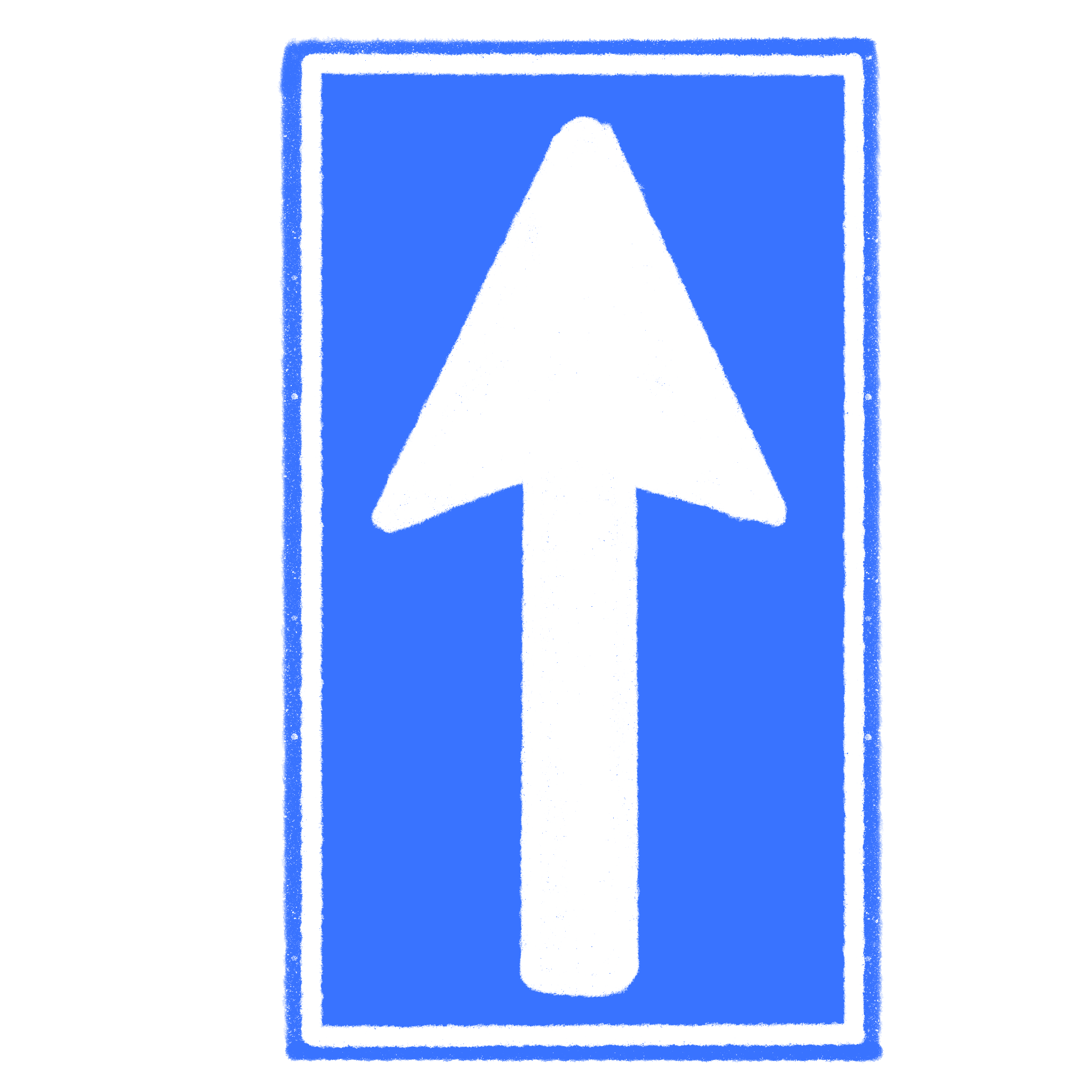 道路標識イラスト：一方通行