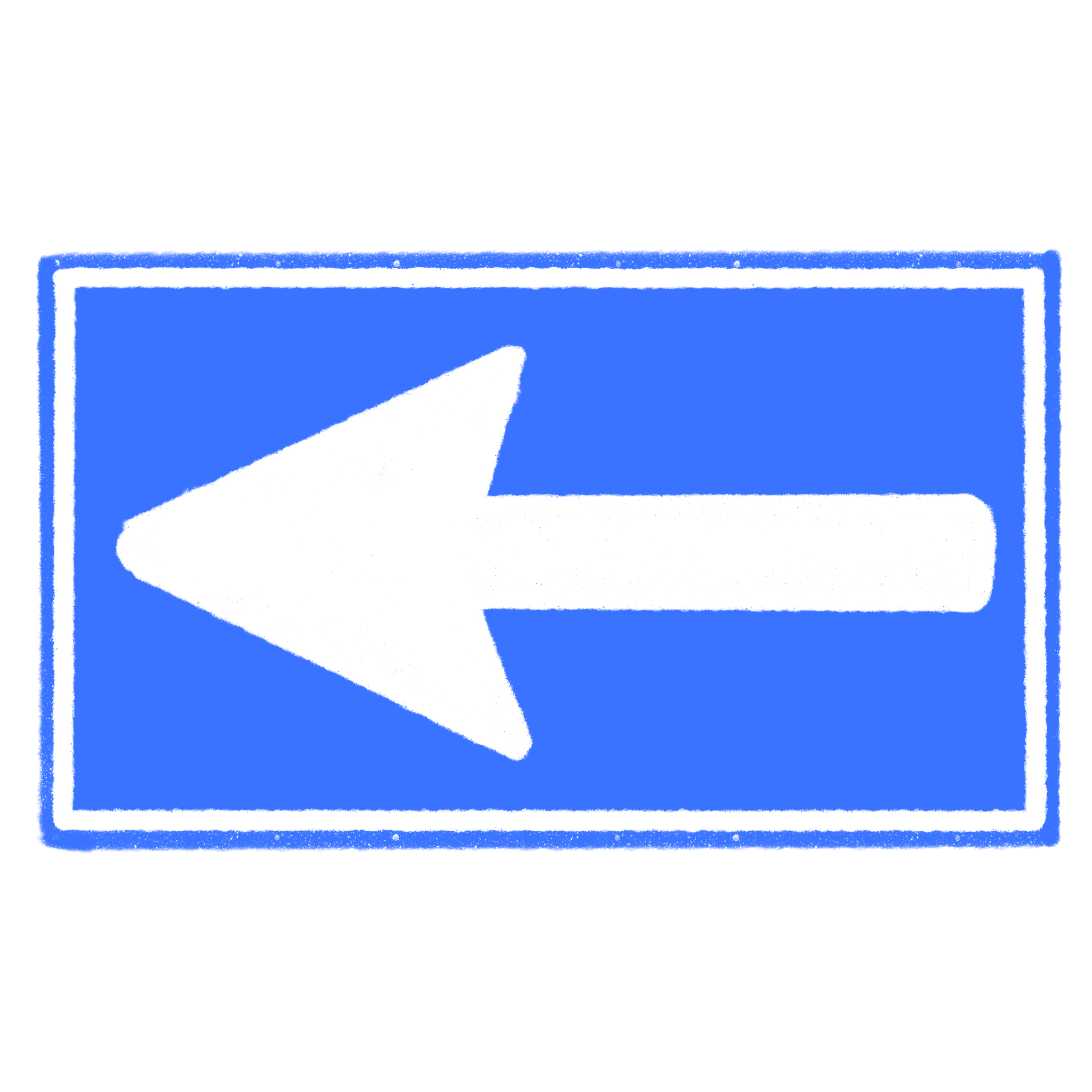 道路標識イラスト：一方通行